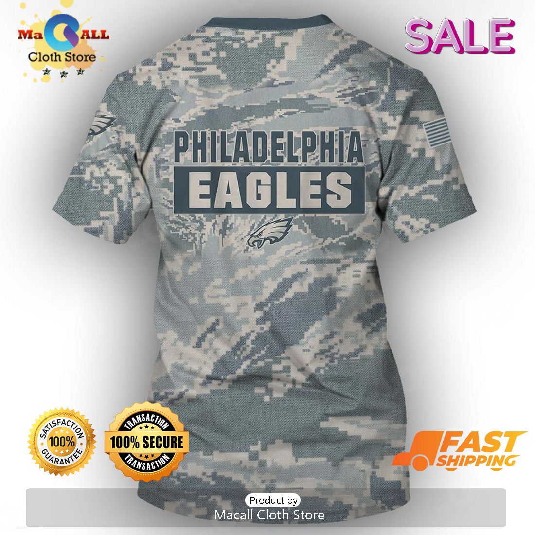 Personalized Your Name NFL Philadelphia Eagles U.S. Air Force ABU