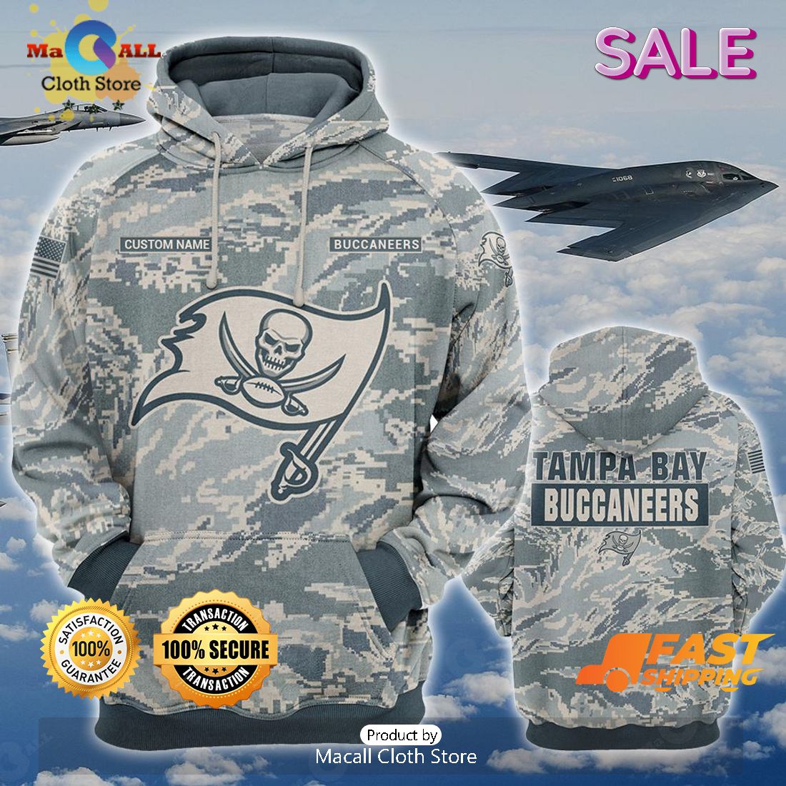 SALE] Personalized NFL Tampa Bay Buccaneers Honor US Air Force