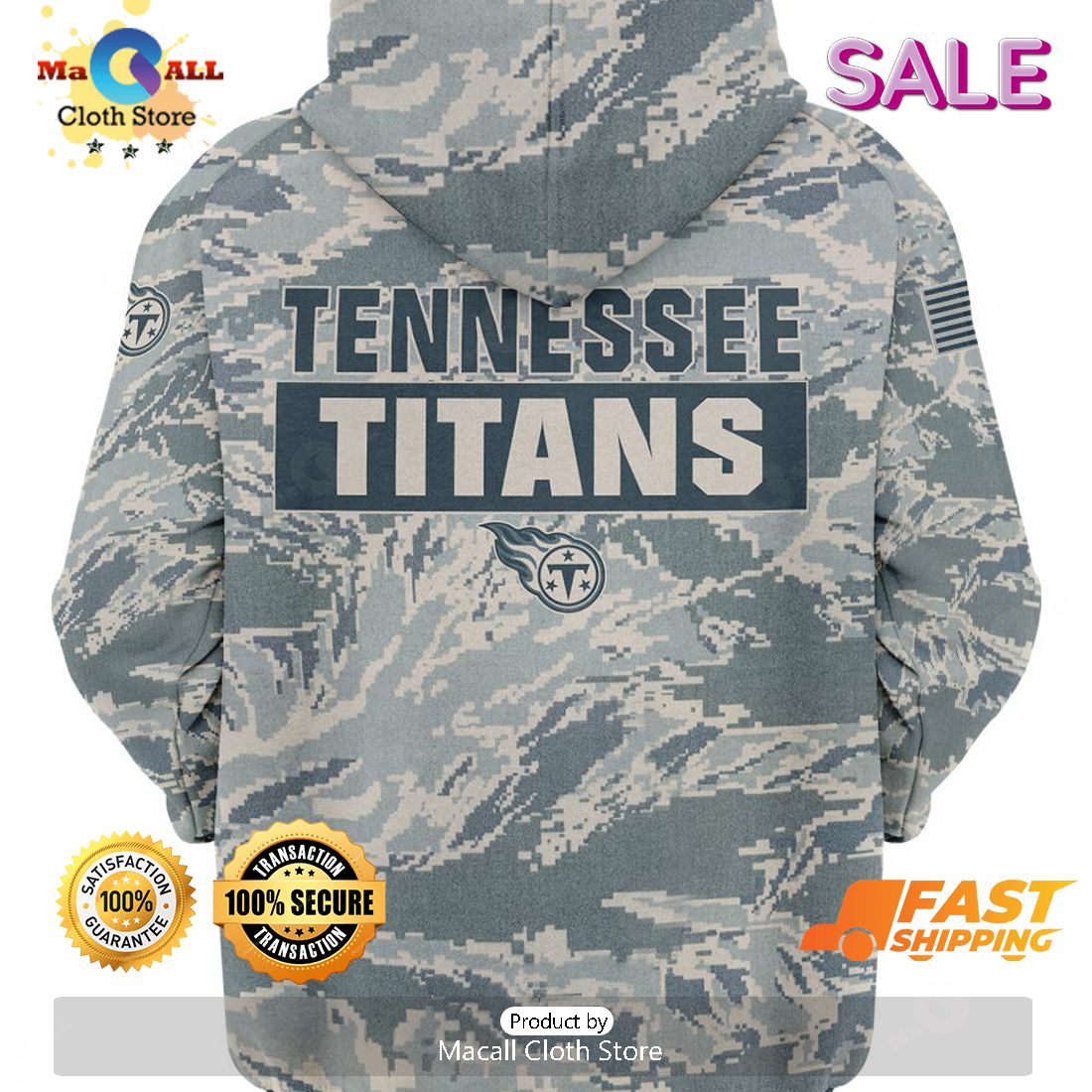 SALE Personalized Name Tennessee Titans - U.S. Air Force ABU Camouflage  Veterans Day, Christmas Gifts Hoodie Sweatshirt 3D - Macall Cloth Store -  Destination for fashionistas