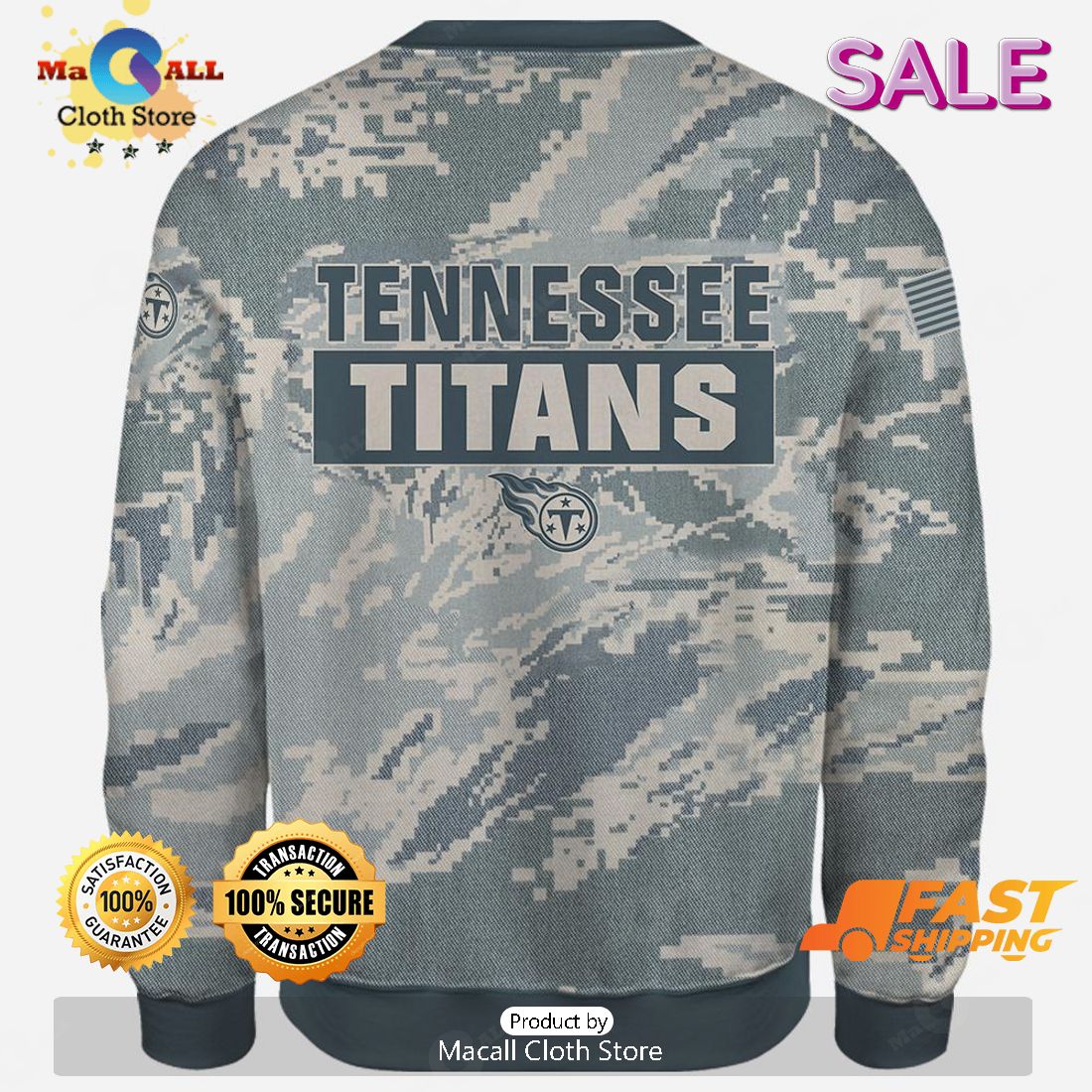 SALE Personalized Name Tennessee Titans - U.S. Air Force ABU Camouflage Veterans  Day, Christmas Gifts Hoodie Sweatshirt 3D - Macall Cloth Store -  Destination for fashionistas