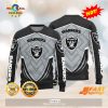 HOT TREND Las Vegas Raiders Mick Mouse Christmas Pattern Knitted Ugly Christmas Sweater AOP Gift For Men And Women
