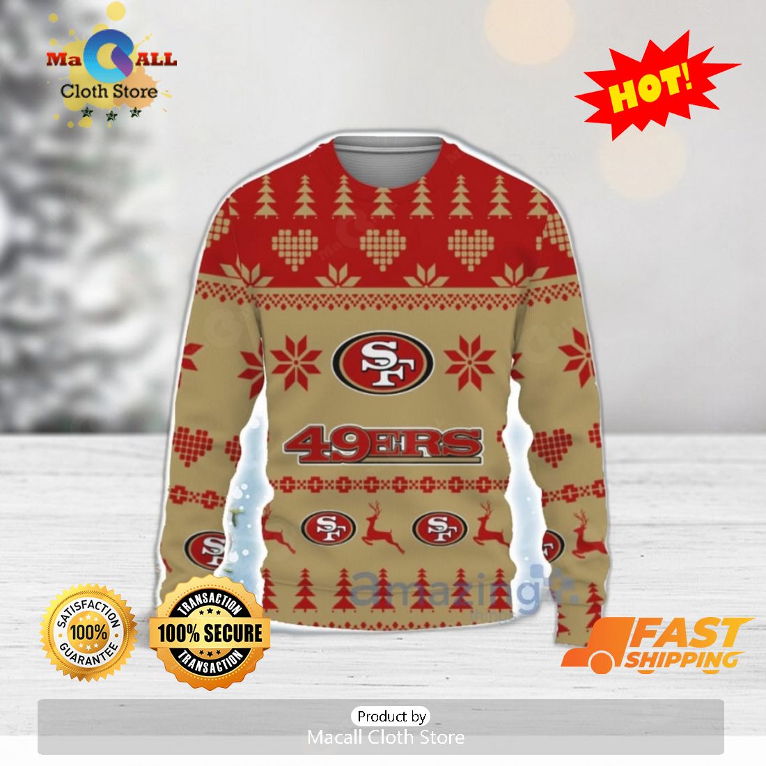 San Francisco 49ers Hot Trend 2023 Ugly Christmas Sweater