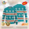 HOT TREND Miami Dolphins Christmas Pine Tree Patterns Pattern Knitted Ugly Christmas Sweater