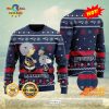 HOT TREND New England Patriots Christmas Reindeers Pattern Knitted Ugly Christmas Sweater AOP Gift For Men And Women