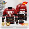 HOT TREND NFL San Francisco 49ers Custom Name And Number Christmas Gift For Fans Ugly Christmas Sweater