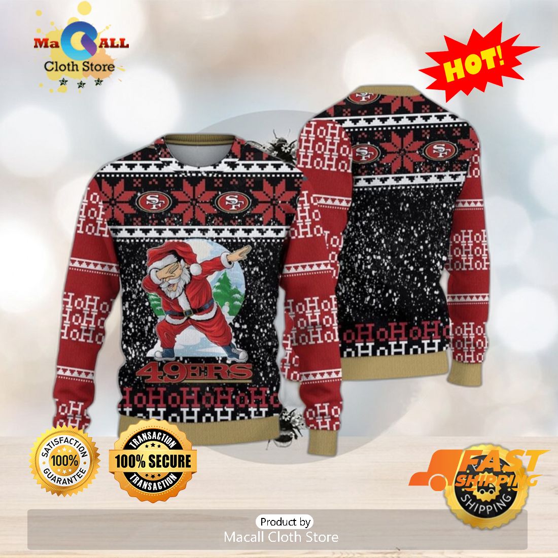 NFL San Francisco 49ers New Season Style Knitted Christmas 3D Sweater -  Banantees