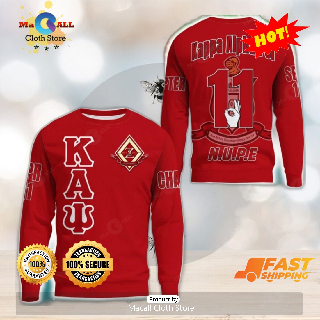 HOT TREND The Zeta Chapter Chapter Red 3D Sweater Community Personalized Logo Gift Christmas