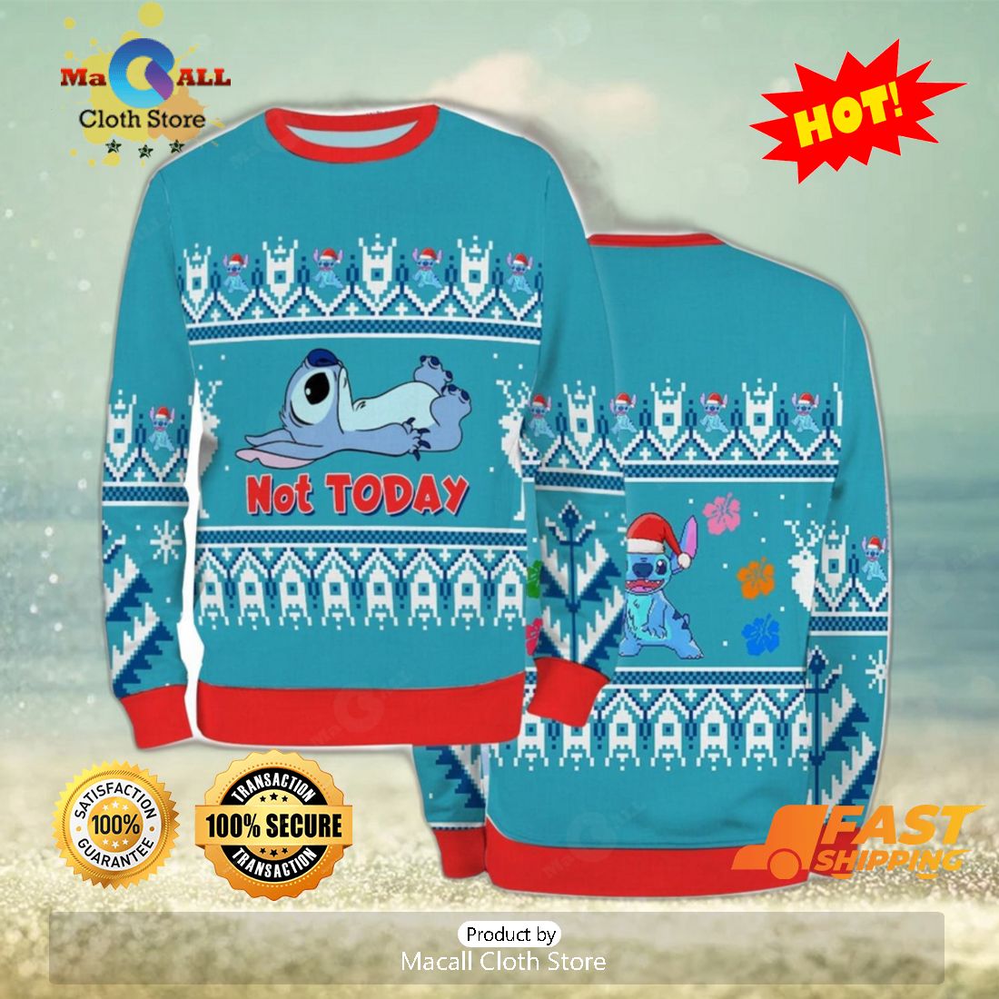 HOT TREND Ugly Sweater Christmas Xmas Stitch Cartoon Unisex Men Film not today 3D Sweater HOT TREND Ugly Sweater Christmas Xmas Stitch Cartoon Unisex Men Film not today 3D Sweater