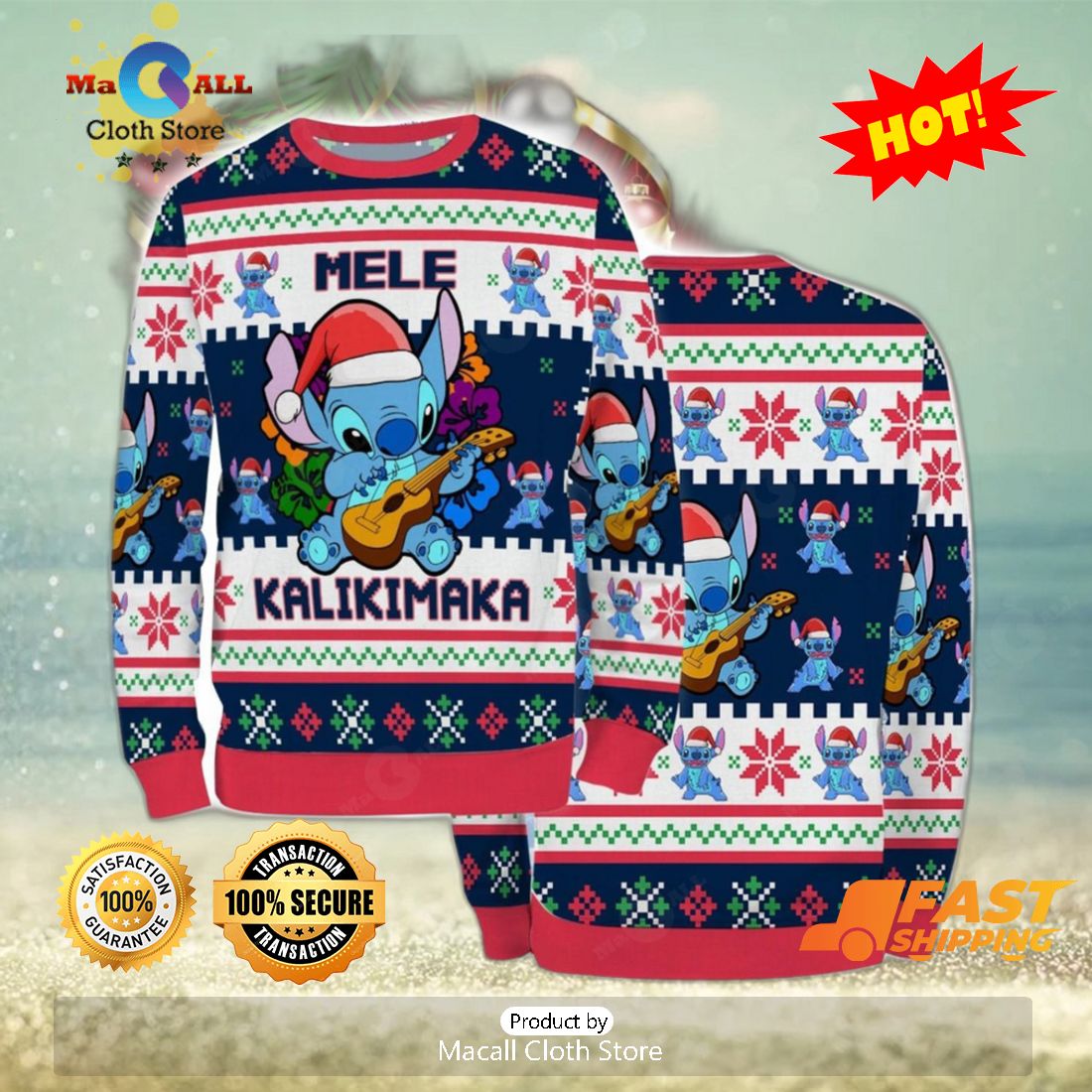 HOT TREND Ugly Sweater Christmas Xmas Stitch Cartoon Unisex Men Mele Women Kalikimaka 3D Sweater HOT TREND Ugly Sweater Christmas Xmas Stitch Cartoon Unisex Men Mele Women Kalikimaka 3D Sweater