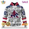 [SALE] Personalized NHL Arizona Coyotes Special Camo Design For Veterans Day Hoodie Sweatshirt 3D