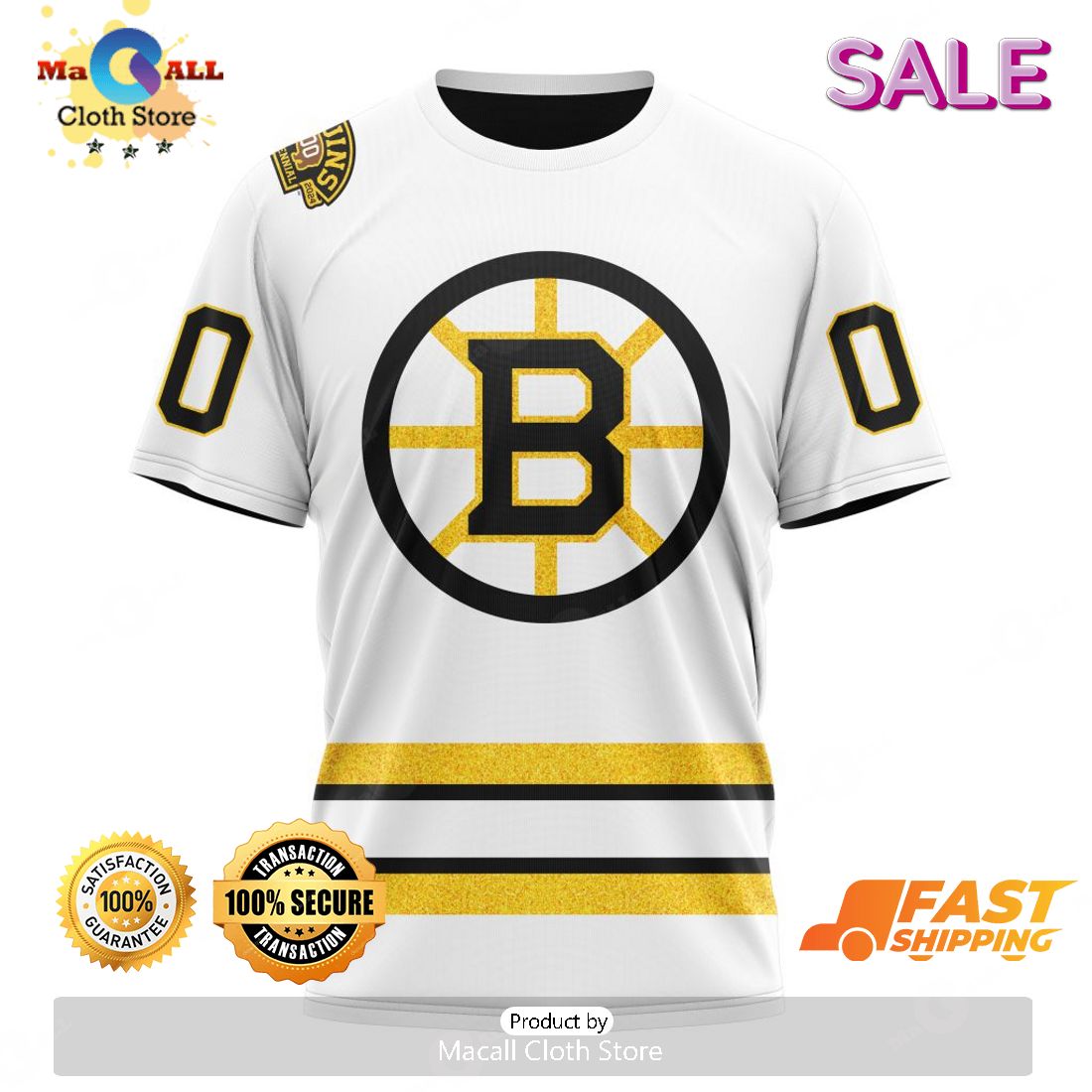 NHL Boston Bruins 2023-2024 Centennial Third Kits Hoodie - Torunstyle