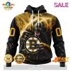 [SALE] Personalized NHL Boston Bruins 2023-2024 Centennial Third Kits Hoodie Sweatshirt 3D