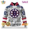[SALE] Personalized NHL Boston Bruins Special Camo Design For Veterans Day Hoodie Sweatshirt 3D