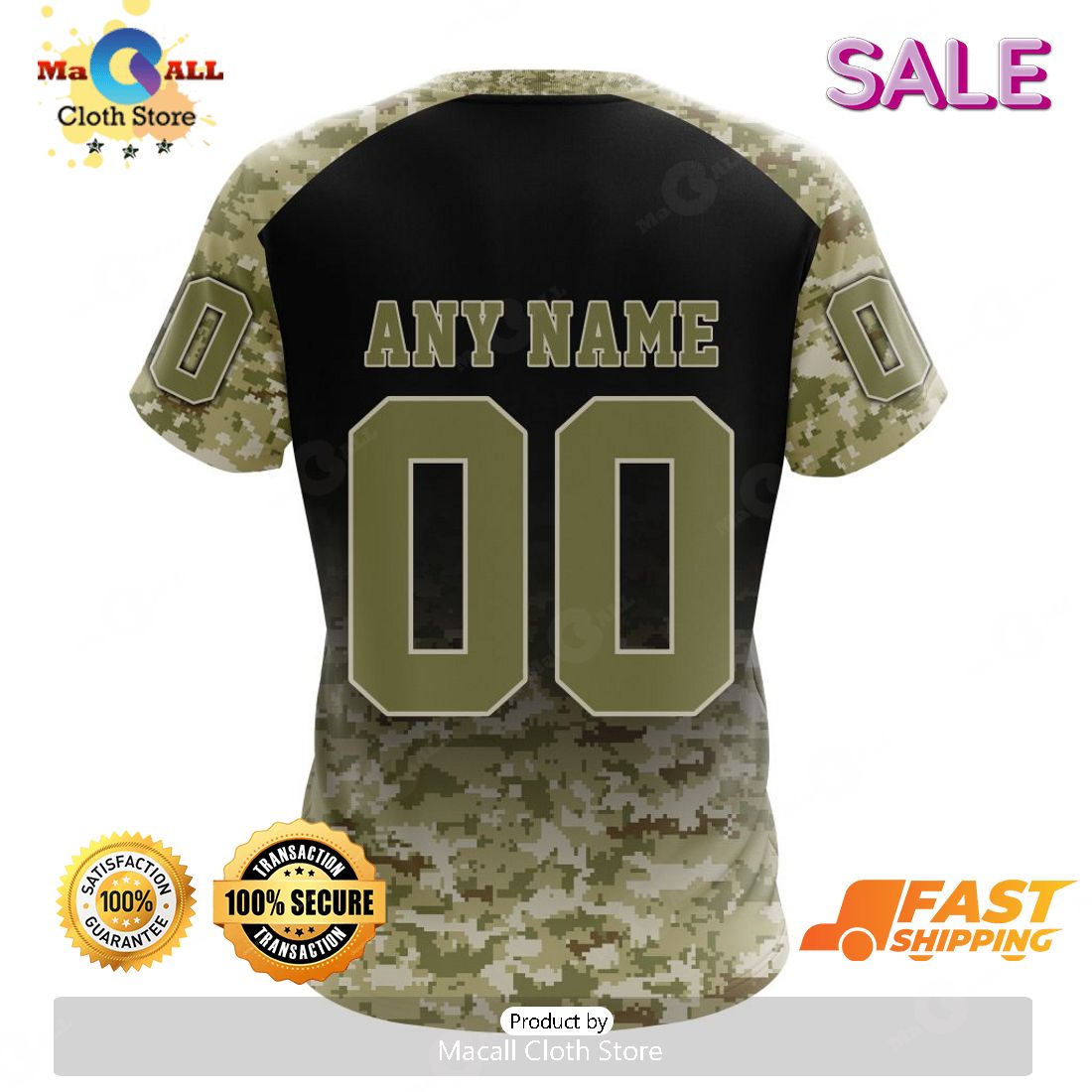 Top NFL Special Camo Design For Veterans Day Hoodie - Salaslove