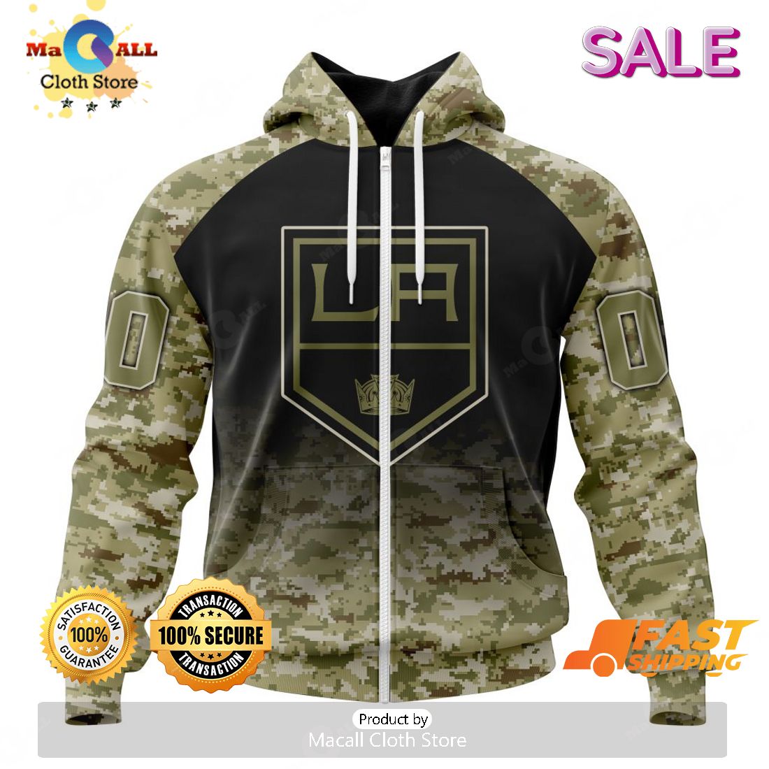 Custom Los Angeles Kings Camo Military Appreciation NHL Hoodie 3D - Bring  Your Ideas, Thoughts And Imaginations Into Reality Today