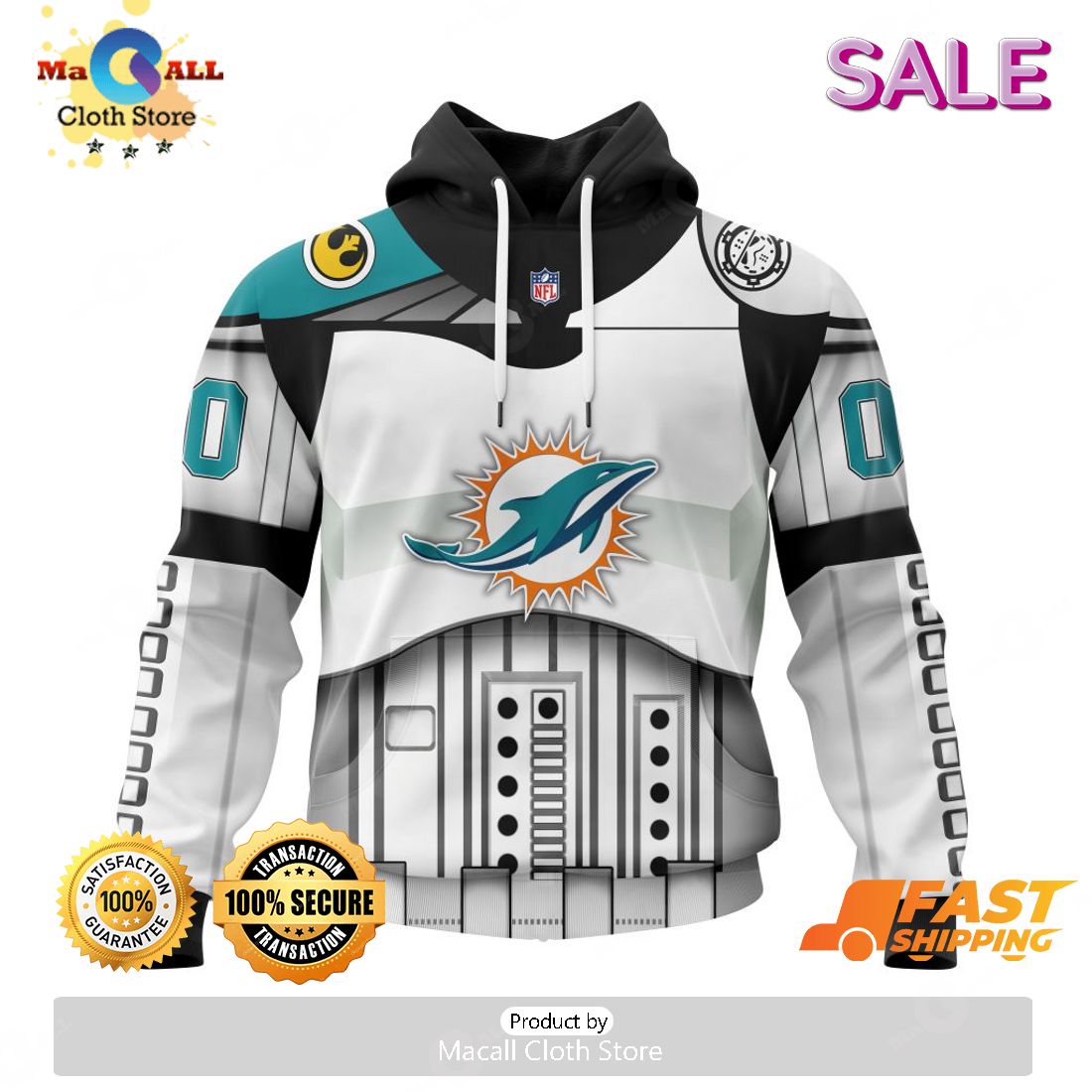 BEST NFL Miami Dolphins Salute To Service - Honor Veterans And Their  Families 3D Hoodie