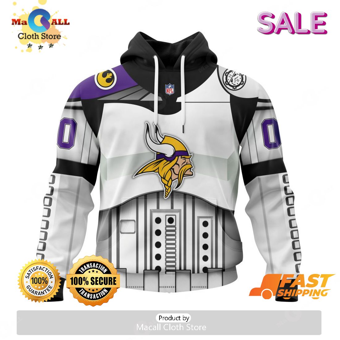 NFL Minnesota Vikings Honor Veterans And Their Families 3D Hoodie