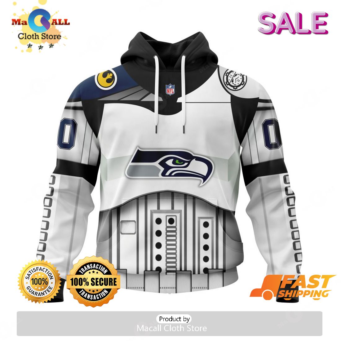 SALE Seattle Seahawks - Specialized Star Wars May The 4th Be With You Hoodie Sweatshirt 3D SALE Seattle Seahawks - Specialized Star Wars May The 4th Be With You Hoodie Sweatshirt 3D