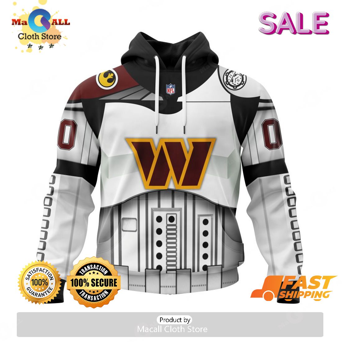 SALE Washington Football Team – Specialized Star Wars May The 4th Be With You Hoodie Sweatshirt 3D