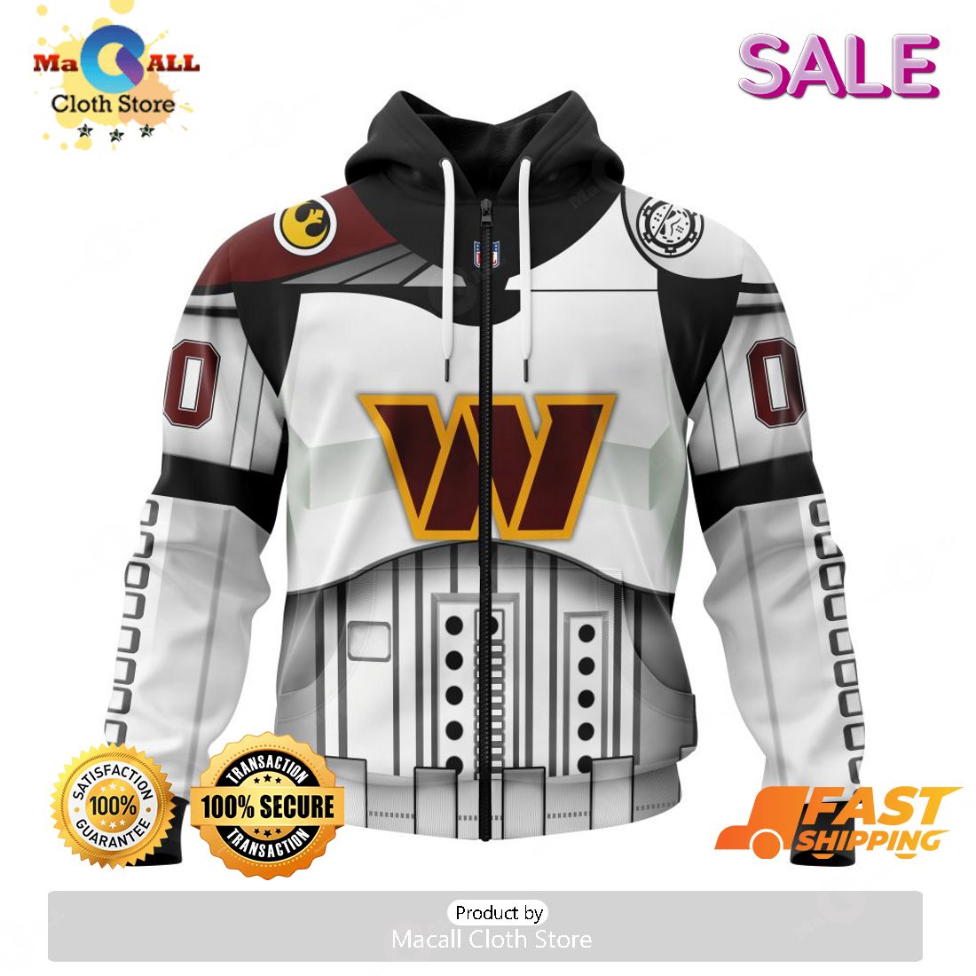 SALE Washington Football Team – Specialized Star Wars May The 4th Be With You Hoodie Sweatshirt 3D