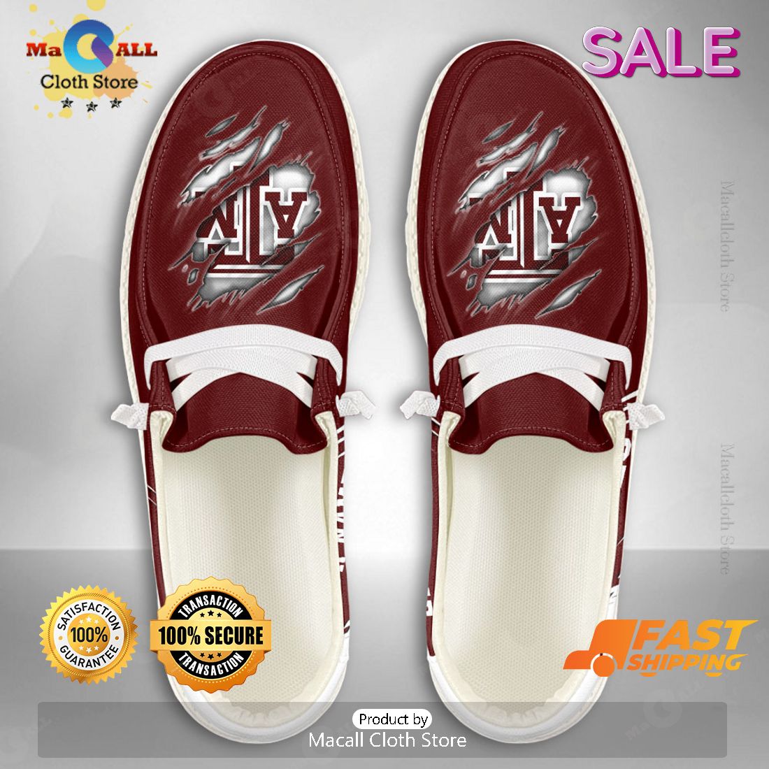 BEST NCAA Texas A-M Aggies Custom Name Hey Dude Shoes BEST NCAA Texas A-M Aggies Custom Name Hey Dude Shoes