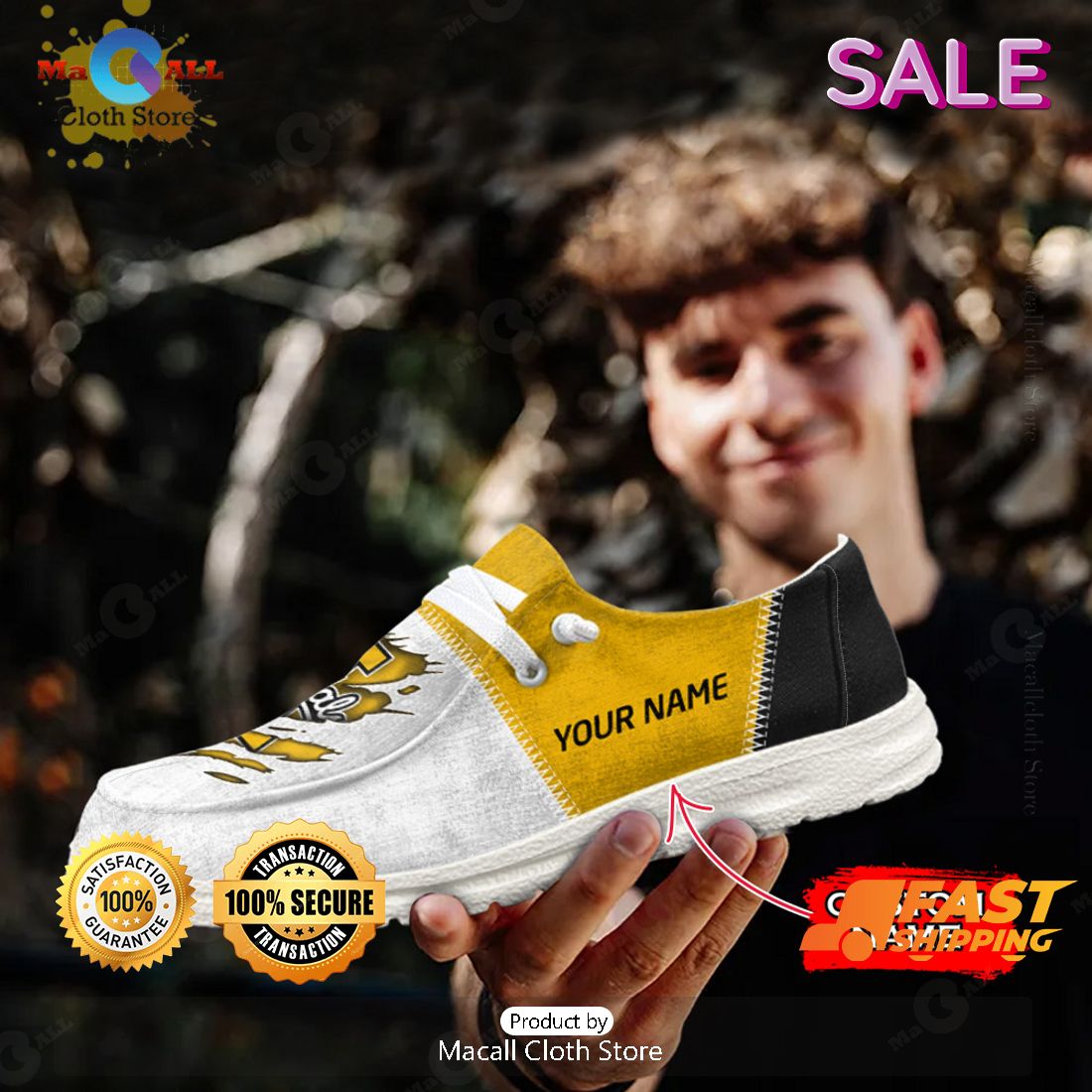 HOT NCAA Idaho Vandals Custom Name Hey Dude Shoes HOT NCAA Idaho Vandals Custom Name Hey Dude Shoes
