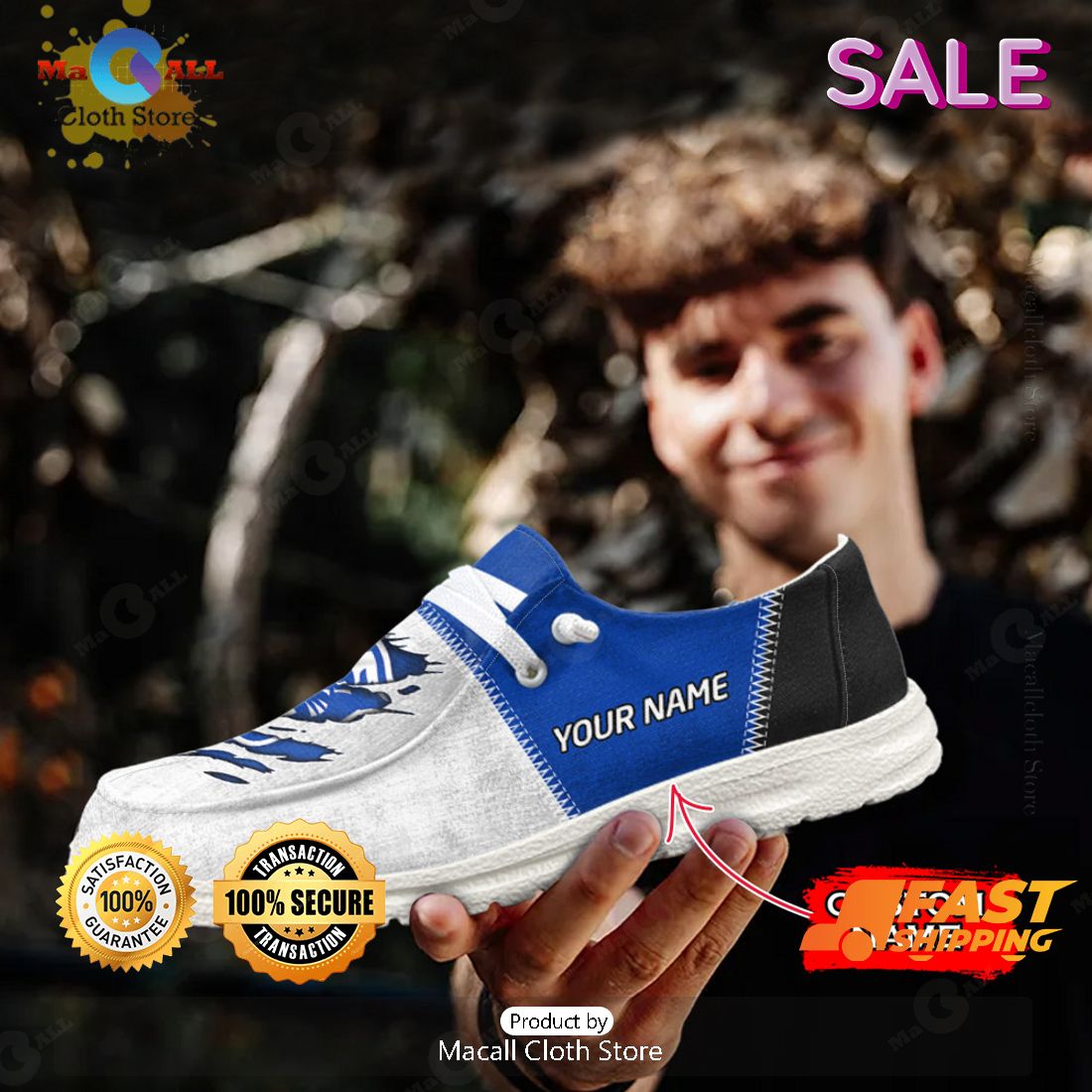 LIMITED NCAA Georgia State Panthers Custom Name Hey Dude Shoes POD Design LIMITED NCAA Georgia State Panthers Custom Name Hey Dude Shoes POD Design