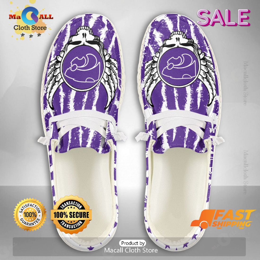 LIMITED NCAA Kansas State Wildcats Custom Name Hey Dude Shoes Luxury Brand LIMITED NCAA Kansas State Wildcats Custom Name Hey Dude Shoes Luxury Brand