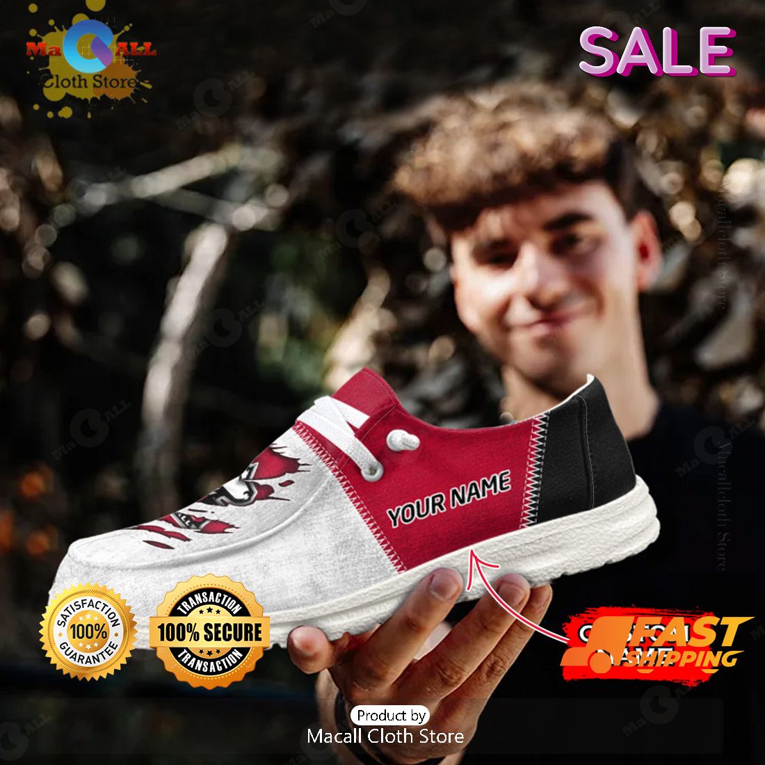 LIMITED NCAA Northern Illinois Huskies Custom Name Hey Dude Shoes Limited 2024 LIMITED NCAA Northern Illinois Huskies Custom Name Hey Dude Shoes Limited 2024