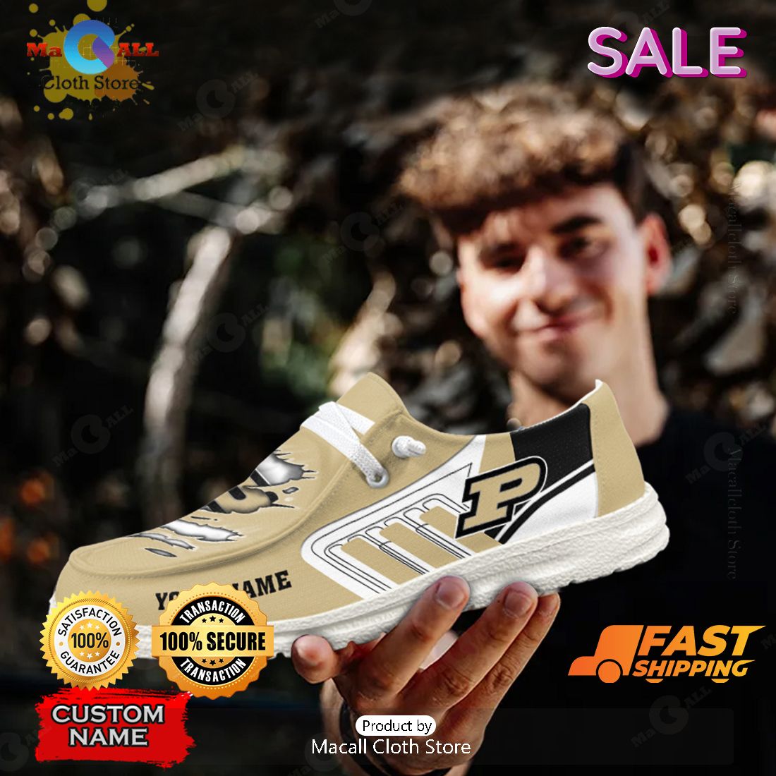 LIMITED NCAA Purdue Boilermakers Custom Name Hey Dude Shoes Limited 2024 LIMITED NCAA Purdue Boilermakers Custom Name Hey Dude Shoes Limited 2024