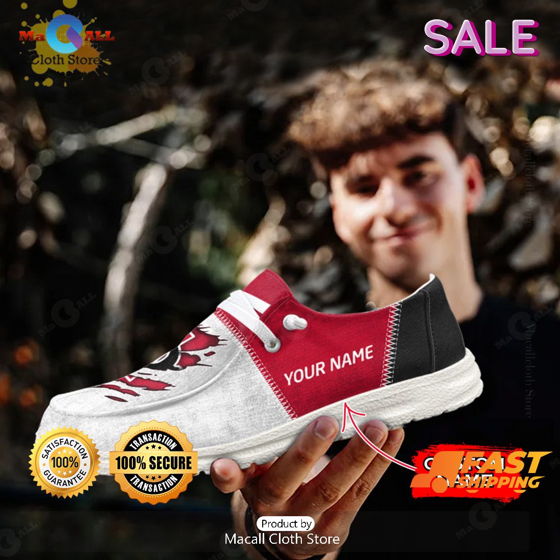 LIMITED NCAA San Diego State Aztecs Custom Name Hey Dude Shoes POD Design LIMITED NCAA San Diego State Aztecs Custom Name Hey Dude Shoes POD Design