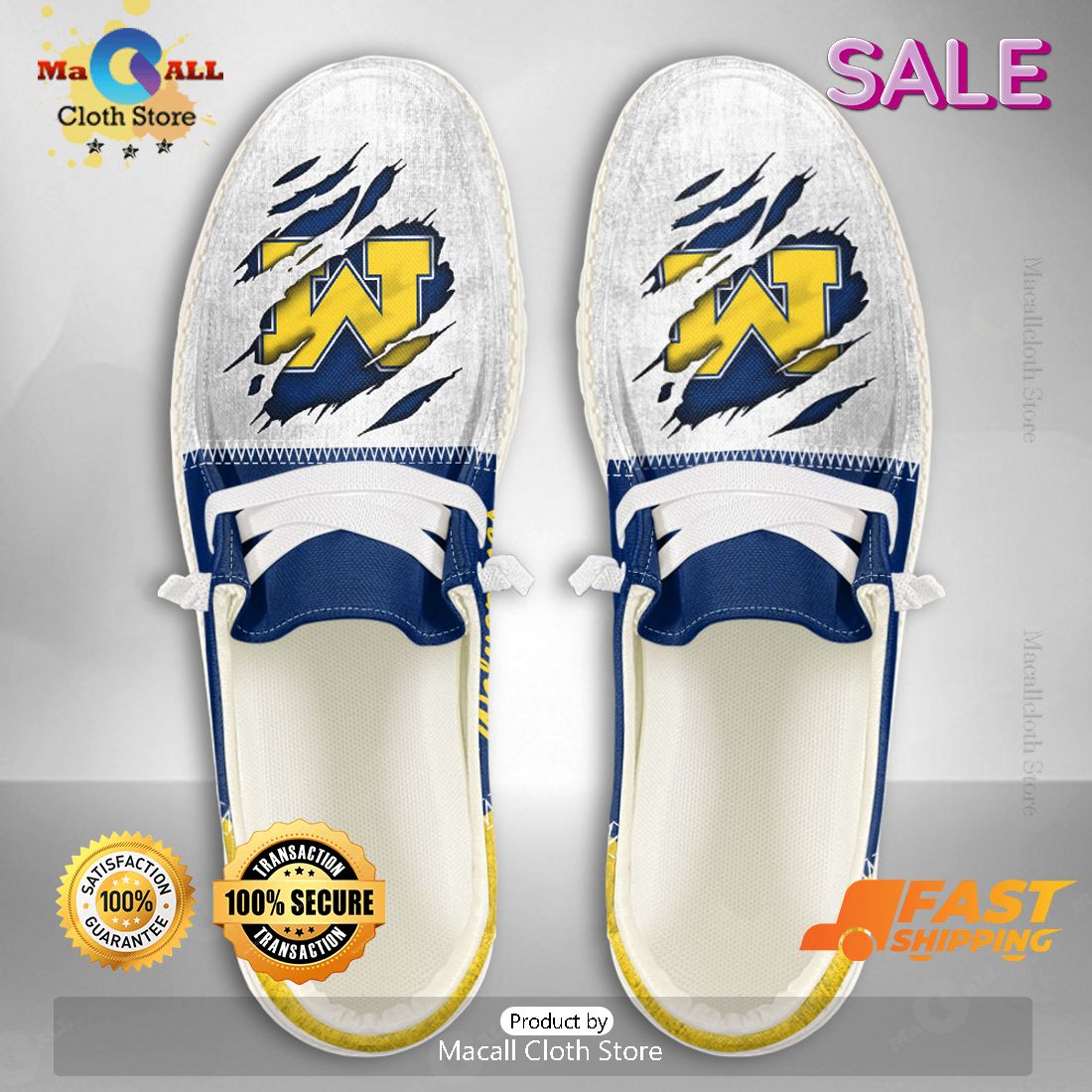 NEW NCAA Michigan Wolverines Custom Name Hey Dude Shoes Luxury Brand NEW NCAA Michigan Wolverines Custom Name Hey Dude Shoes Luxury Brand