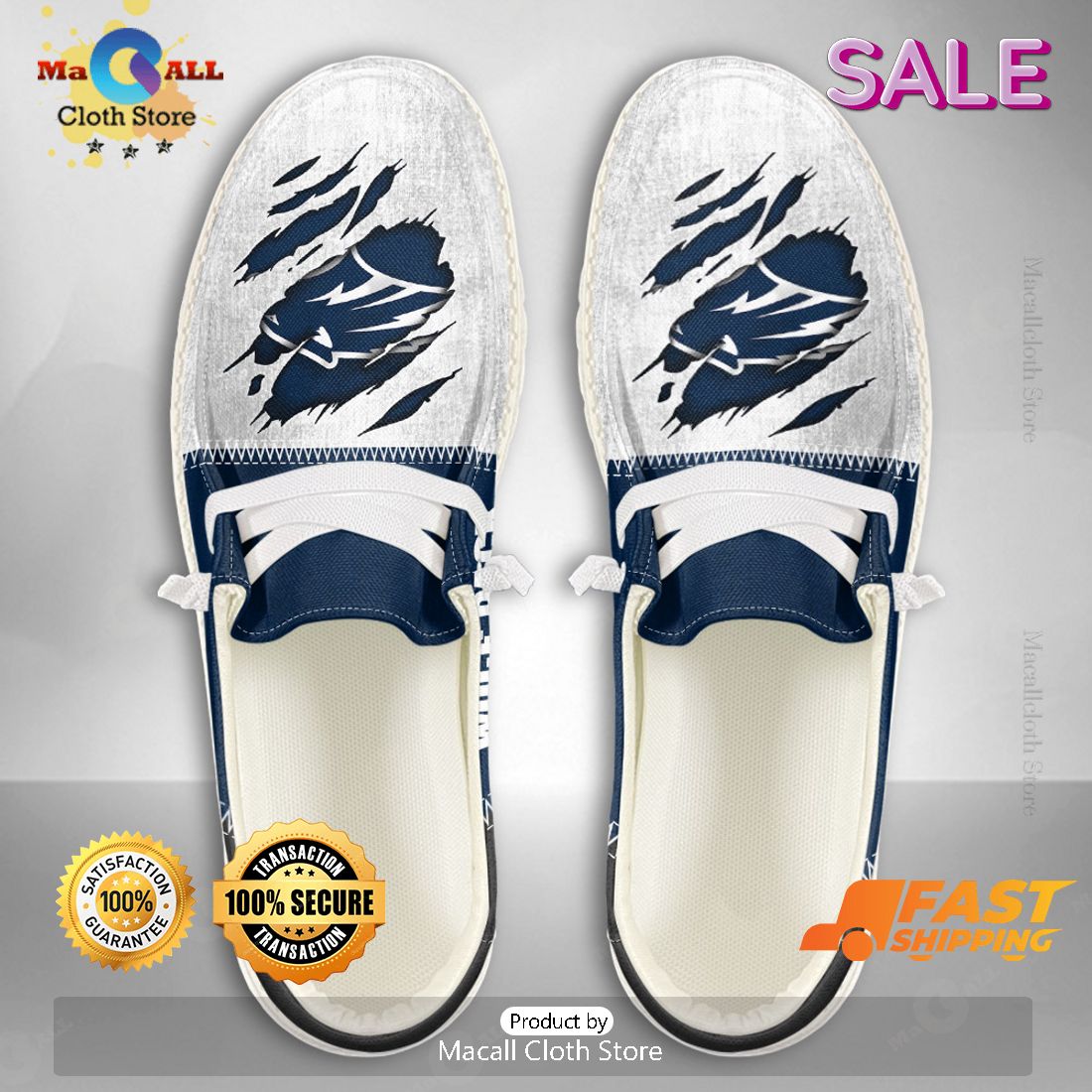 NEW NCAA Nevada Wolf Pack Custom Name Hey Dude Shoes NEW NCAA Nevada Wolf Pack Custom Name Hey Dude Shoes
