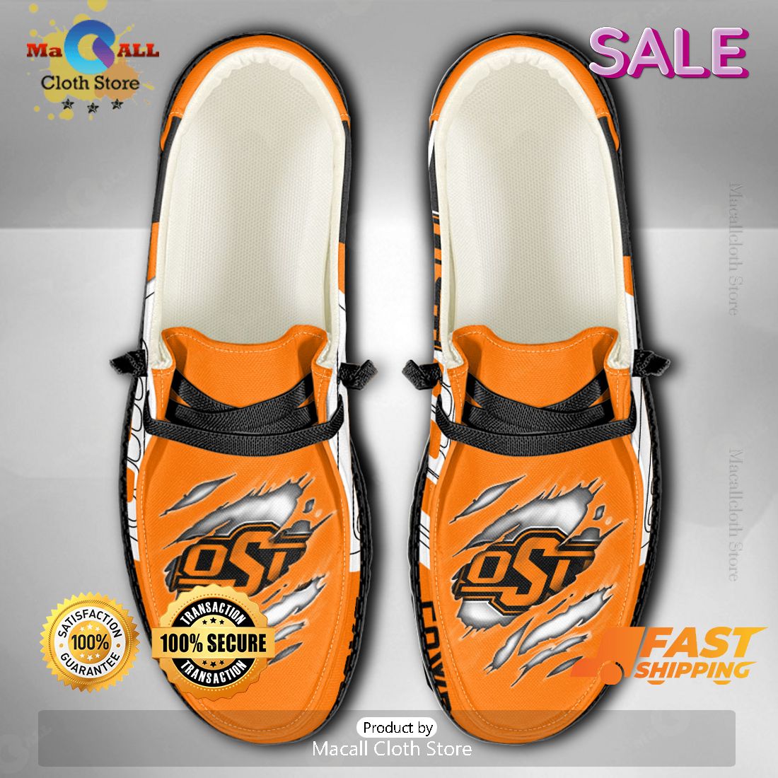 PREMIUM NCAA Oklahoma State Cowboys Custom Name Hey Dude Shoes Limited 2024 PREMIUM NCAA Oklahoma State Cowboys Custom Name Hey Dude Shoes Limited 2024
