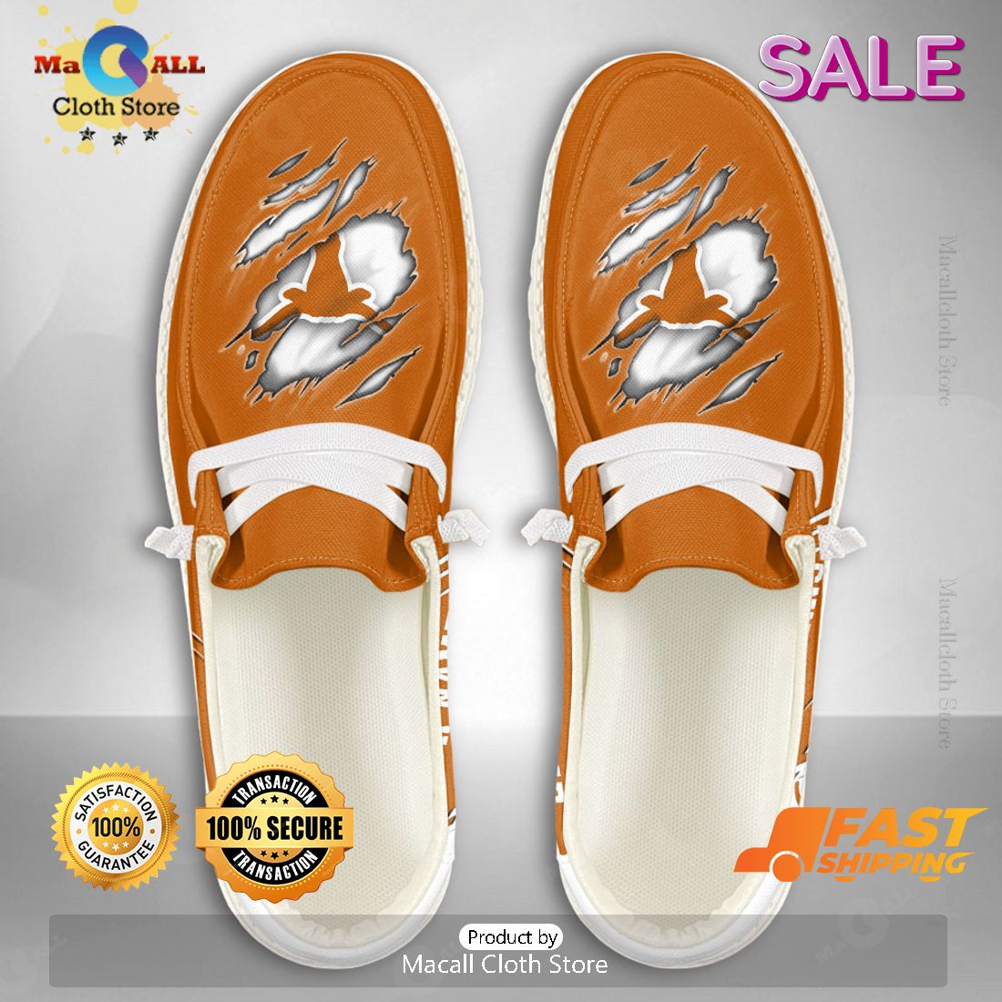 TRENDING NCAA Texas Longhorns Custom Name Hey Dude Shoes TRENDING NCAA Texas Longhorns Custom Name Hey Dude Shoes