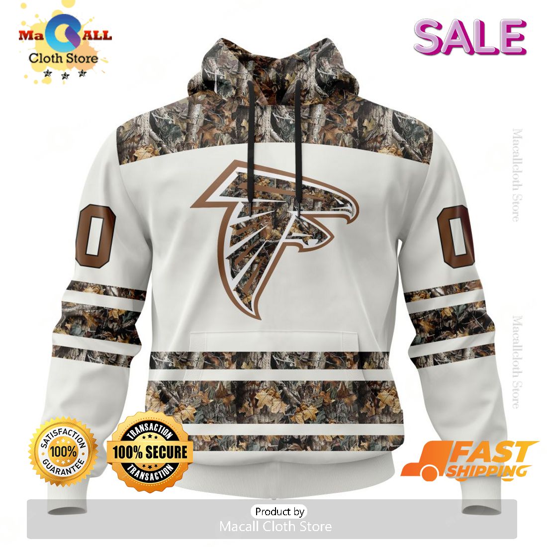 SALE Personalized NFL Atlanta Falcons Special Camo Hunting Design Hoodie Sweatshirt 3D SALE Personalized NFL Atlanta Falcons Special Camo Hunting Design Hoodie Sweatshirt 3D