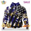 SALE Personalized NFL Baltimore Ravens Camo Design For Veterans Day Hoodie Sweatshirt 3D