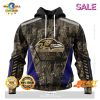SALE Personalized NFL Baltimore Ravens New Camo Design For Veterans Day Hoodie Sweatshirt 3D