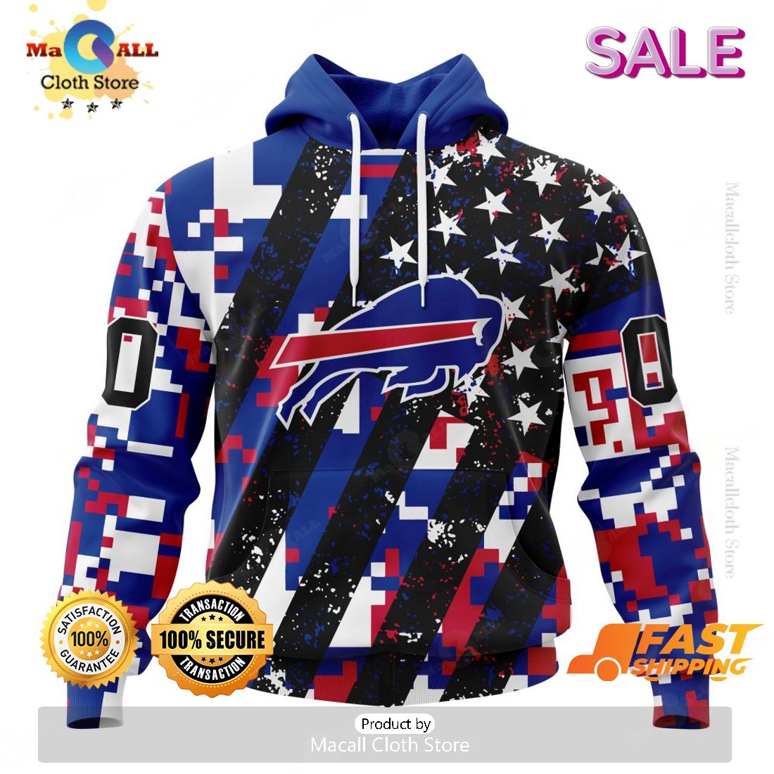 SALE Personalized NFL Buffalo Bills New Camo Design For Veterans Day Hoodie Sweatshirt 3D SALE Personalized NFL Buffalo Bills New Camo Design For Veterans Day Hoodie Sweatshirt 3D