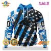 SALE Personalized NFL Carolina Panthers Camo Design For Veterans Day Hoodie Sweatshirt 3D