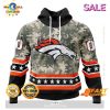 SALE Personalized NFL Denver Broncos New Camo Design For Veterans Day Hoodie Sweatshirt 3D