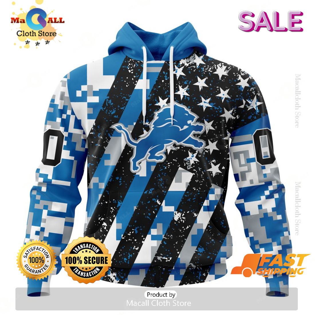 SALE Personalized NFL Detroit Lions New Camo Design For Veterans Day Hoodie Sweatshirt 3D SALE Personalized NFL Detroit Lions New Camo Design For Veterans Day Hoodie Sweatshirt 3D