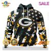 SALE Personalized NFL Green Bay Packers Camo Design For Veterans Day Hoodie Sweatshirt 3D