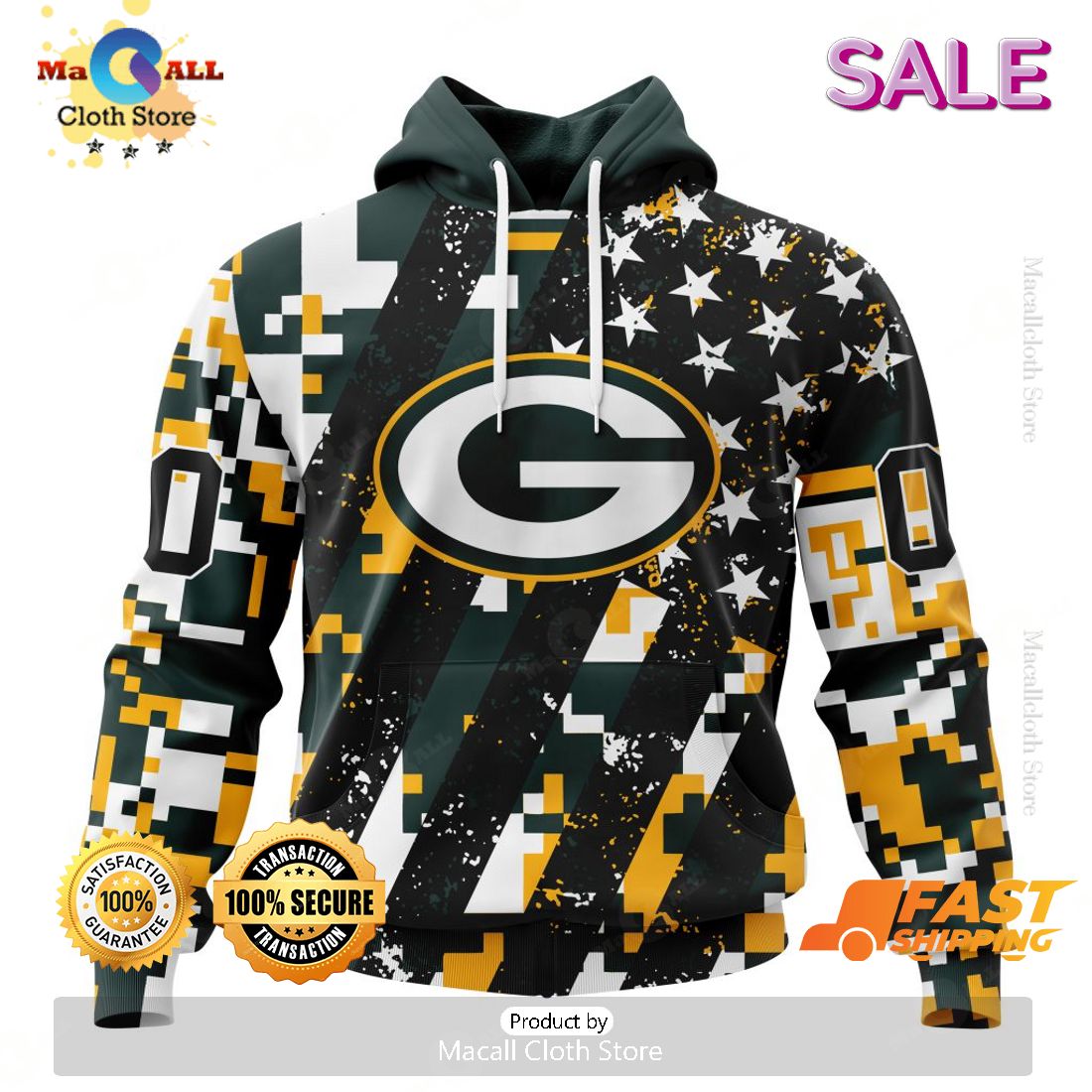 SALE Personalized NFL Green Bay Packers New Camo Design For Veterans Day Hoodie Sweatshirt 3D SALE Personalized NFL Green Bay Packers New Camo Design For Veterans Day Hoodie Sweatshirt 3D