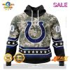 SALE Personalized NFL Indianapolis Colts New Camo Design For Veterans Day Hoodie Sweatshirt 3D