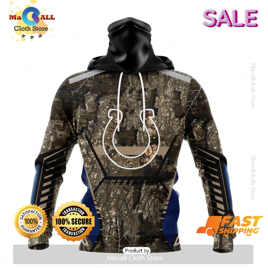 SALE Personalized NFL Indianapolis Colts New Camo Hunting Design Hoodie Sweatshirt 3D SALE Personalized NFL Indianapolis Colts New Camo Hunting Design Hoodie Sweatshirt 3D