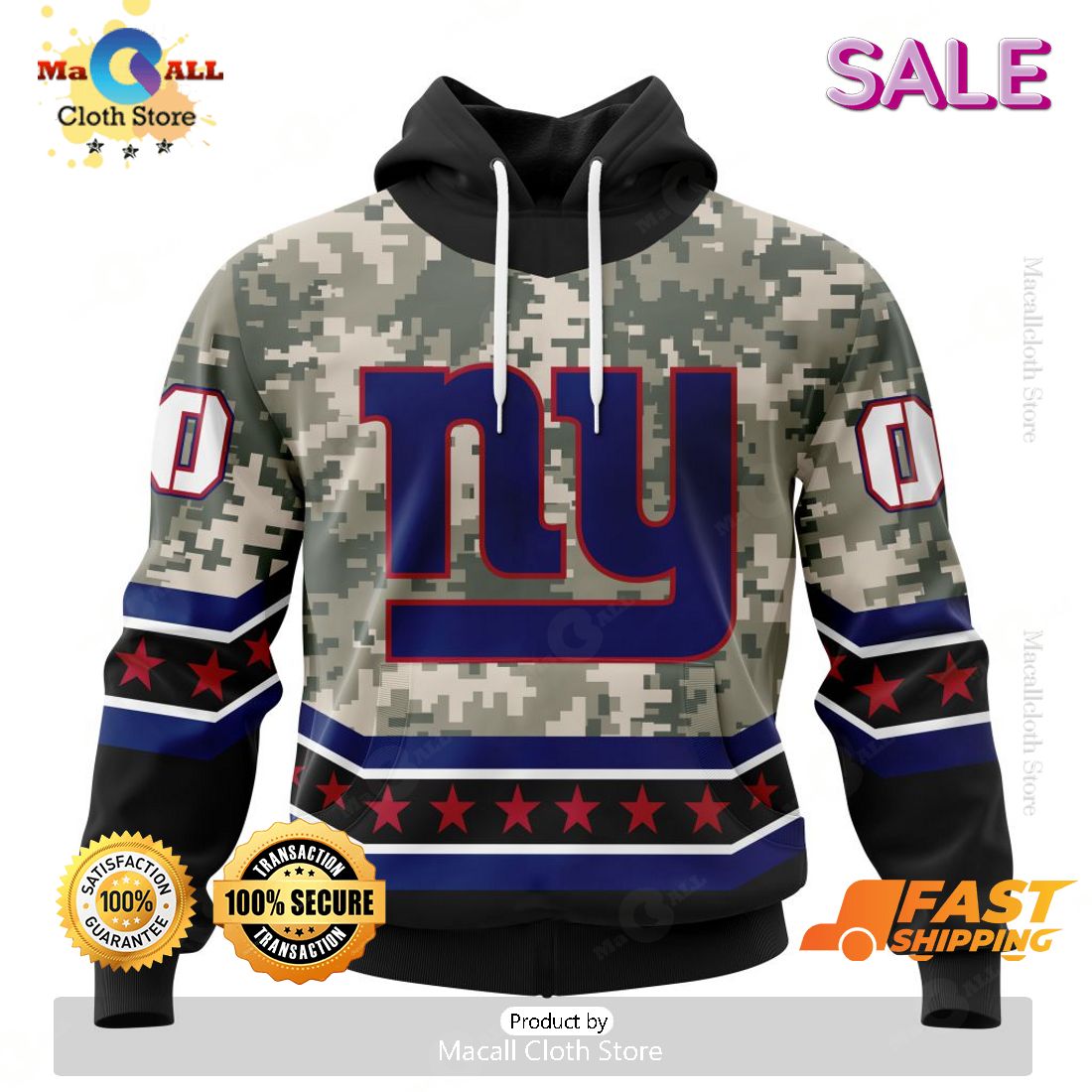 SALE Personalized NFL New York Giants Camo Design For Veterans Day Hoodie Sweatshirt 3D SALE Personalized NFL New York Giants Camo Design For Veterans Day Hoodie Sweatshirt 3D