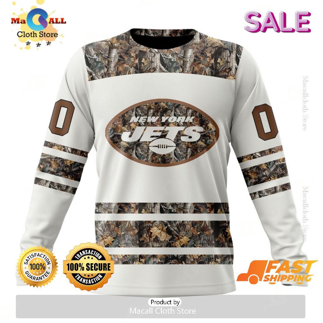 SALE Personalized NFL New York Jets Special Camo Hunting Design Hoodie Sweatshirt 3D SALE Personalized NFL New York Jets Special Camo Hunting Design Hoodie Sweatshirt 3D
