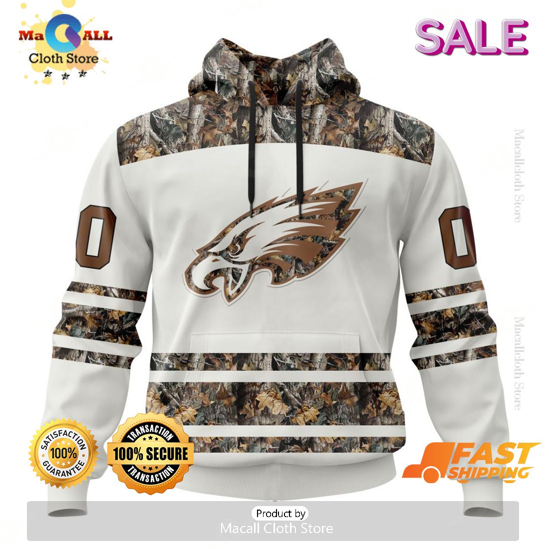 BEST NFL Philadelphia Eagles Salute To Service - Honor Veterans And Their  Families 3D Hoodie