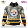 SALE Personalized NFL Pittsburgh Steelers New Camo Design For Veterans Day Hoodie Sweatshirt 3D